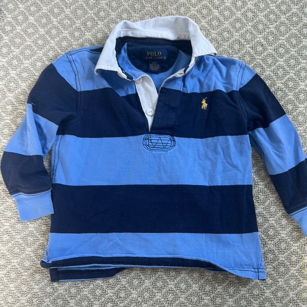 Polo by Ralph Lauren Kids Blue Striped Shirt